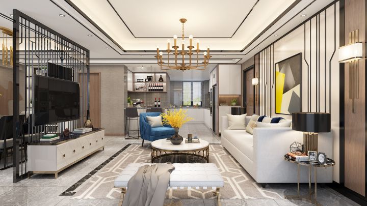 融景城后現(xiàn)代裝修風格效果圖