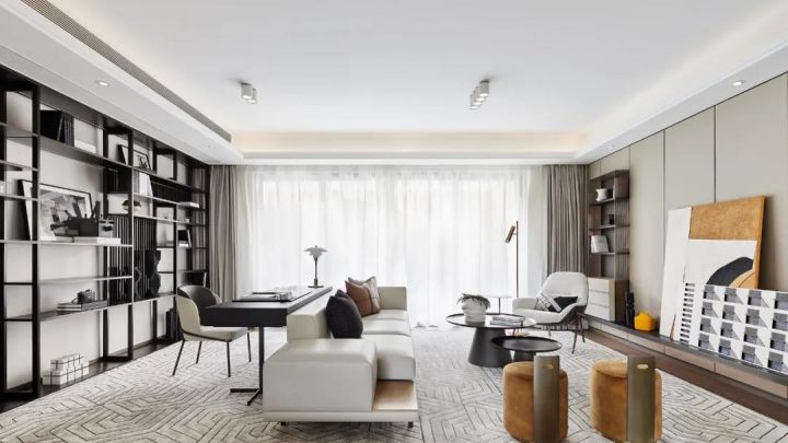 【輕舟裝飾】昌吉裝修140㎡現(xiàn)代簡約風(fēng)格賞析